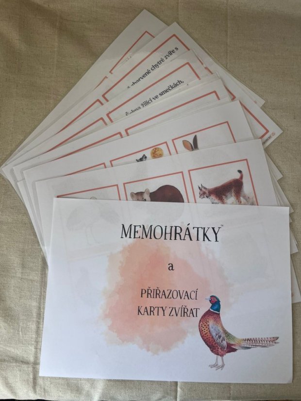 Memokartičky zvířata